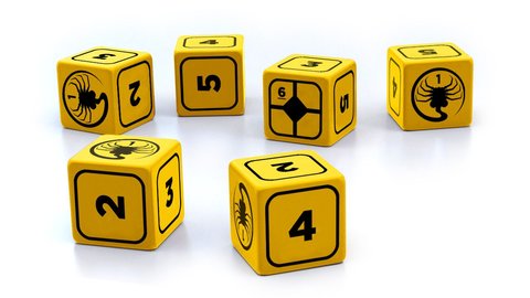 ALIEN RPG - Stress Dice Set - zum Schließ en ins Bild klicken