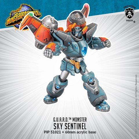 Sky Sentinel – Monsterpocalypse G.U.A.R.D. Monster (resin) Bo - zum Schließ en ins Bild klicken