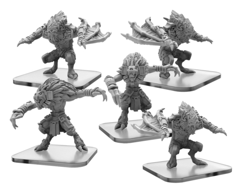 Skull Bats & Skull Keeper – Monsterpocalypse Ancient Ones Unit - zum Schließ en ins Bild klicken