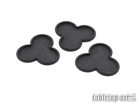 Movement Tray - Rounded Edge - 25mm 3s Cloud - Black (3) - zum Schließ en ins Bild klicken