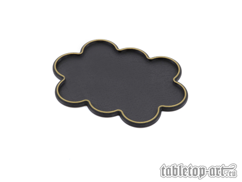 Movement Tray - Rounded Edge - 25mm 10s Cloud - Black-Gold - zum Schließ en ins Bild klicken