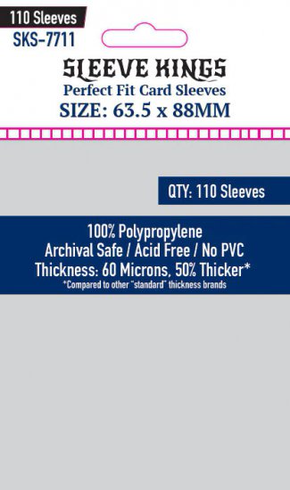 63,5x88mm Perfect Fit Internal Card Sleeves 60 Microns (110) MOQ - zum Schließ en ins Bild klicken