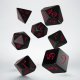 Classic RPG Black & red Dice Set (7)