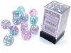 Nebula 16mm d6 Wisteria/white Luminary Dice Block (12 dice)