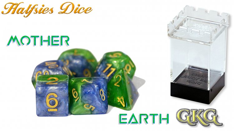 Halfsies Dice Mother Earth - upgr.d Dice Case - zum Schließ en ins Bild klicken