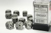 Dice Set Dark Grey/Black Opaque 16mm d6 (12)