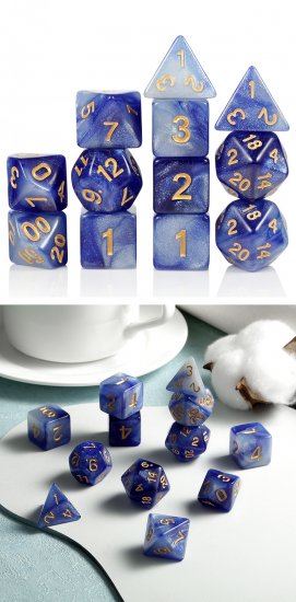 Acrylic Dice Set (12) Re-Entry - zum Schließ en ins Bild klicken