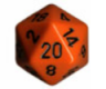 Opaque 34mm d20 Orange/black