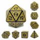 Magic Flame Yellow RPG Dice Set (7)