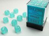 Dice Set Teal/White Frosted 12mm d6 (36)