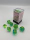 Gemini® Polyhedral Translucent Green-Teal/yellow 7-Die Set