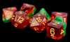 Resin Polyhedral Dice Set Fruit Watermelon