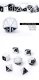 Metal & Enamel Dice Set (7) Panda