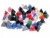 Bag of 50 Assorted Loose Opaque Polyhedral d4 Dice