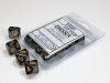 Dice Set Black/Gold Opaque d10 Set (10)