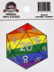 D20 Sticker Rainbow Pride (MOQ2)