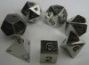 16mm Silver Metal Dice Set