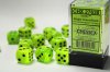 Vortex® 16mm d6 Bright Green/black Dice Block™ (12 dice)