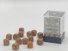 Glitter 12mm d6 Gold/silver Dice Block™ (36 dice)