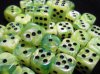 Vortex 12mm d6 Dice Blocks Bright Green/black