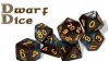 Halfsies Dice - Dwarf (7 Dice Polyhedral Set)