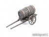 Small Cart with Barrel