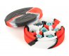 Silicone Round Dice Case Red/Black/White