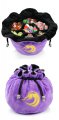 Drawstring Sectional Dice Pouch Purple