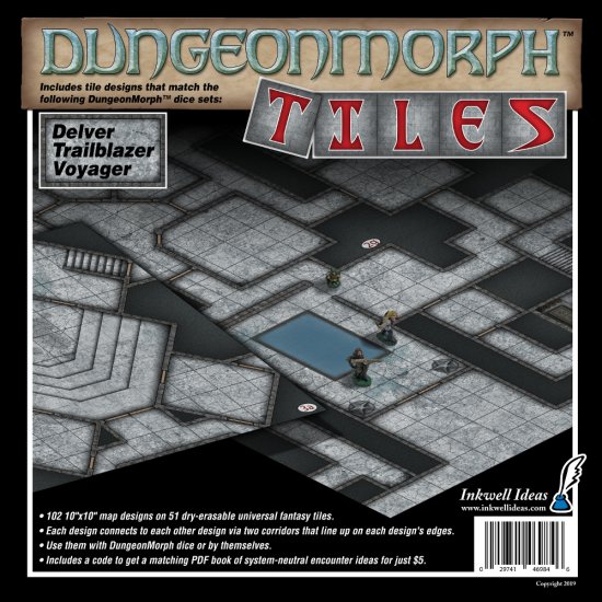 DungeonMorph Tiles: Delver. Trailblazer. & Voyager 10 Battlemats - zum Schließ en ins Bild klicken