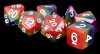 Resin Polyhedral Dice Set Rainbow