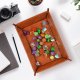 Rectangle Folding Dice Tray PU Leather