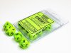 Vortex Polyhedral Ten d10 Sets Bright Green/Black